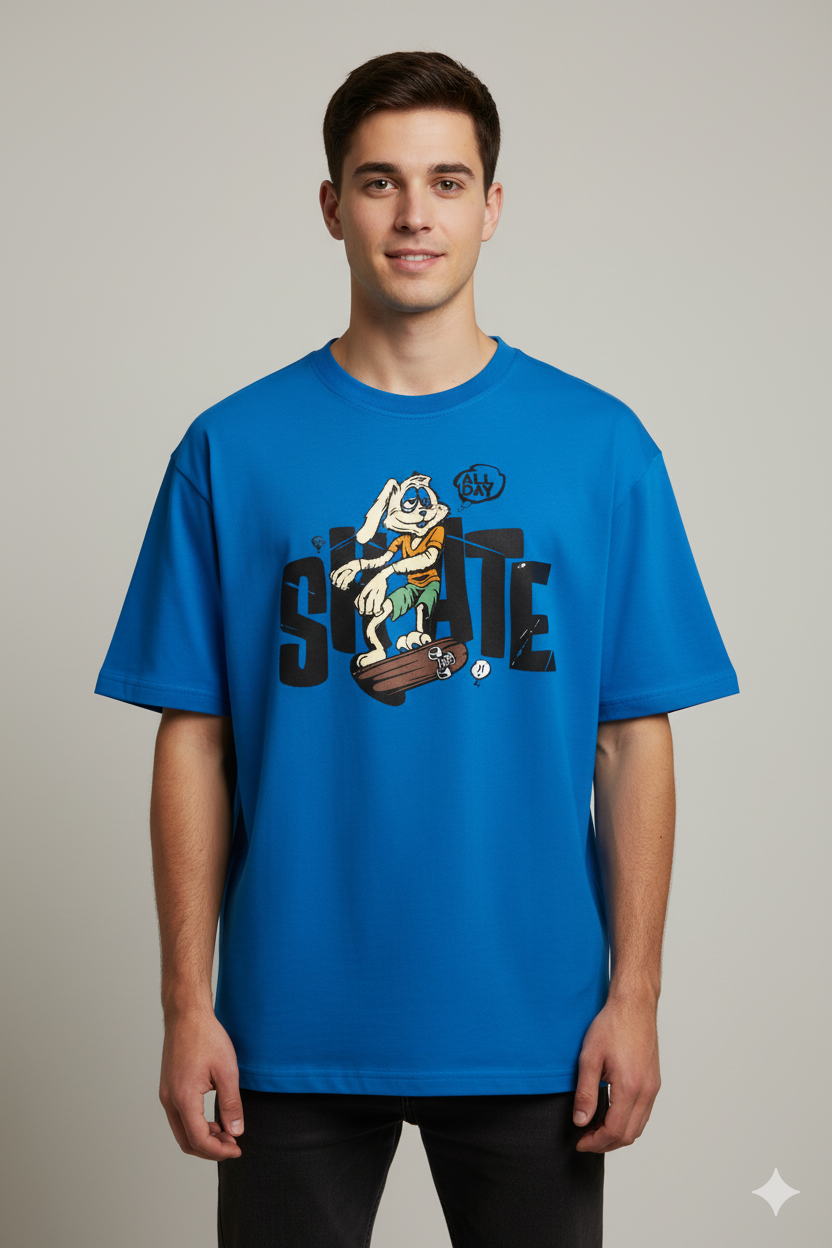 Grafftee "Skate All Day" Oversized Tee Oversized Tee