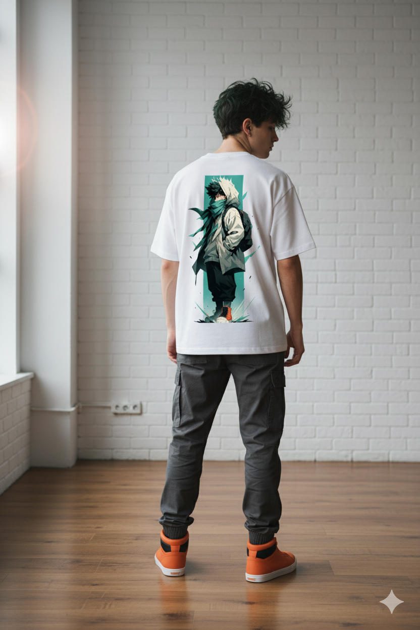 Urban Wanderer Anime Oversized Tee