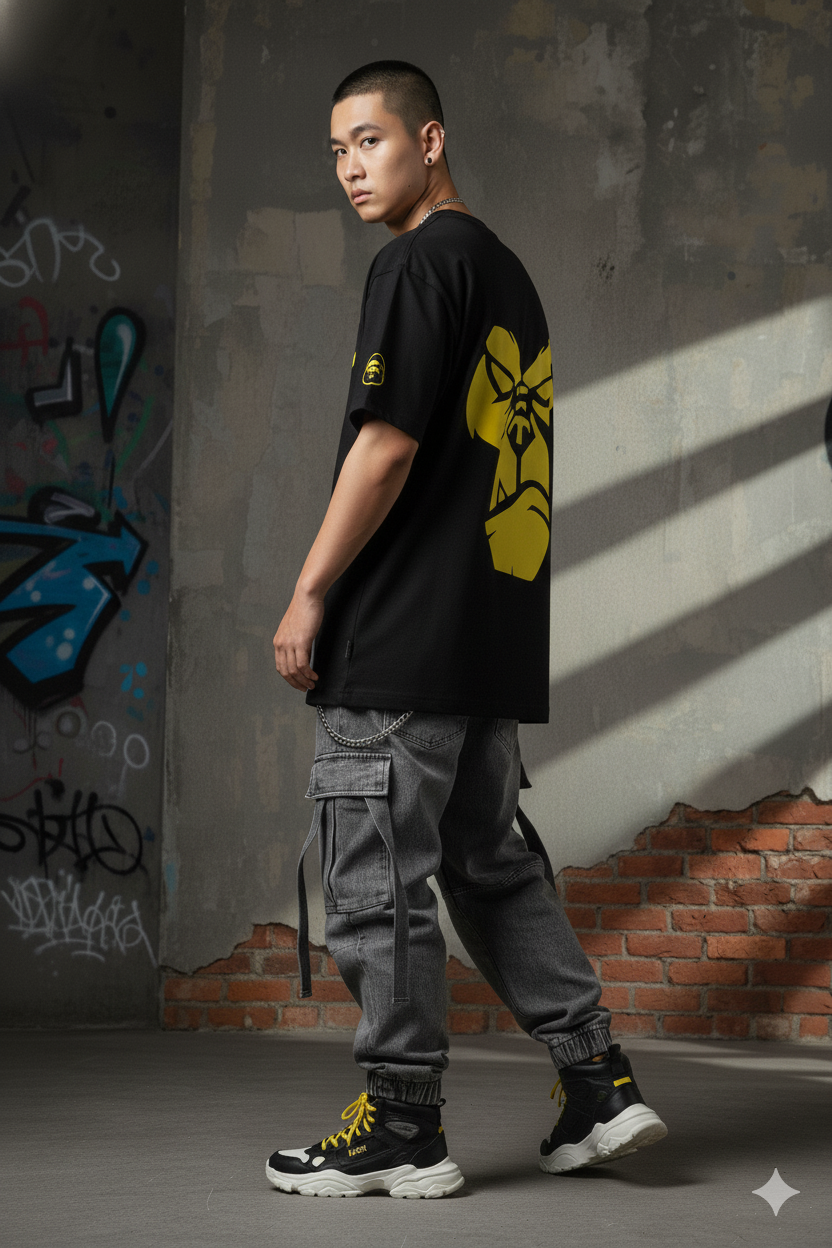 "Angry Ape" Bold Graphic Streetwear Tee