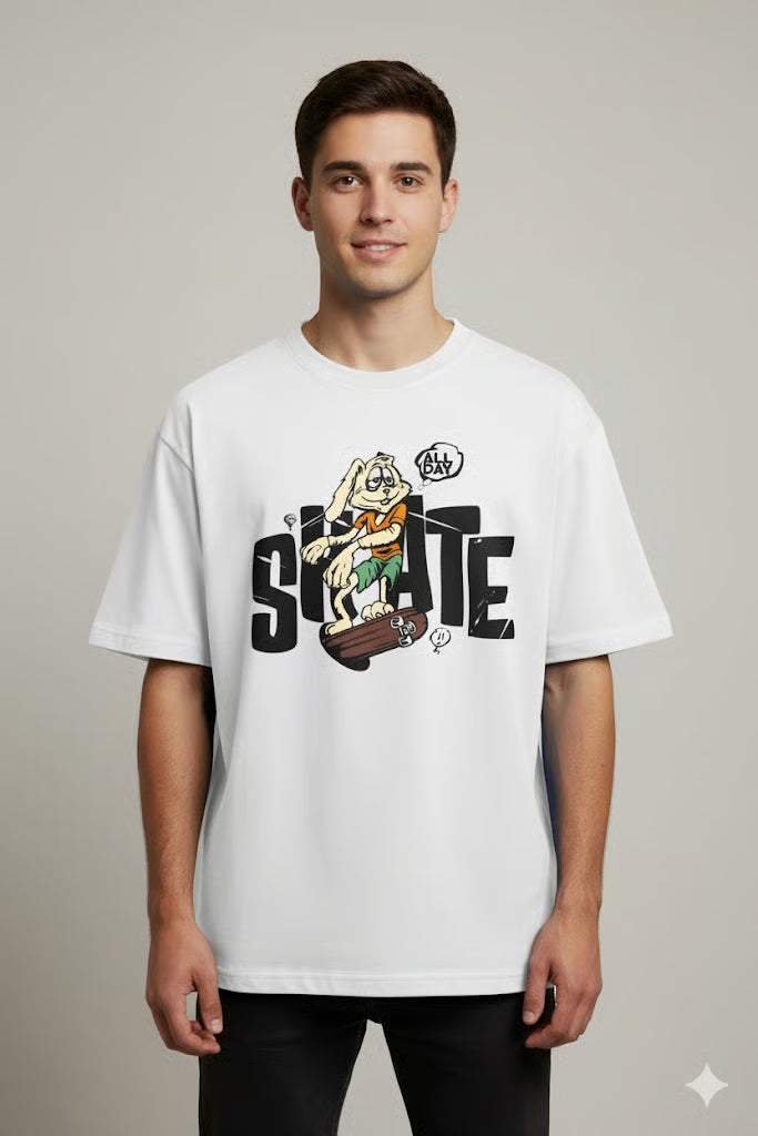 Grafftee "Skate All Day" Oversized Tee Oversized Tee