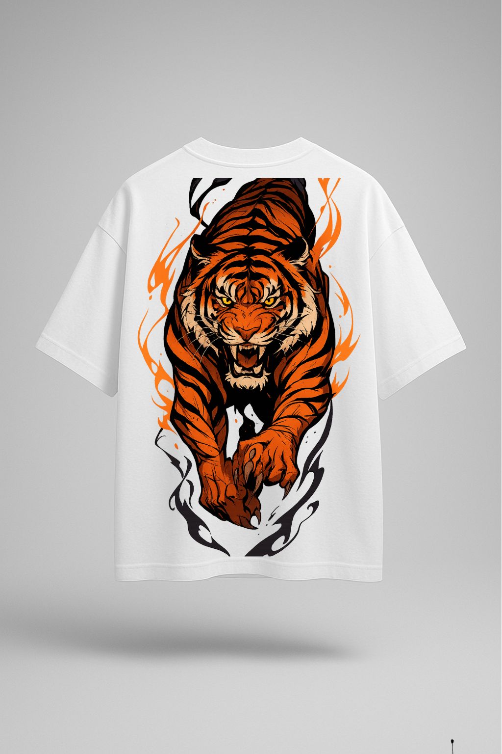 Grafftee "Blazing Tiger" Oversized Tee