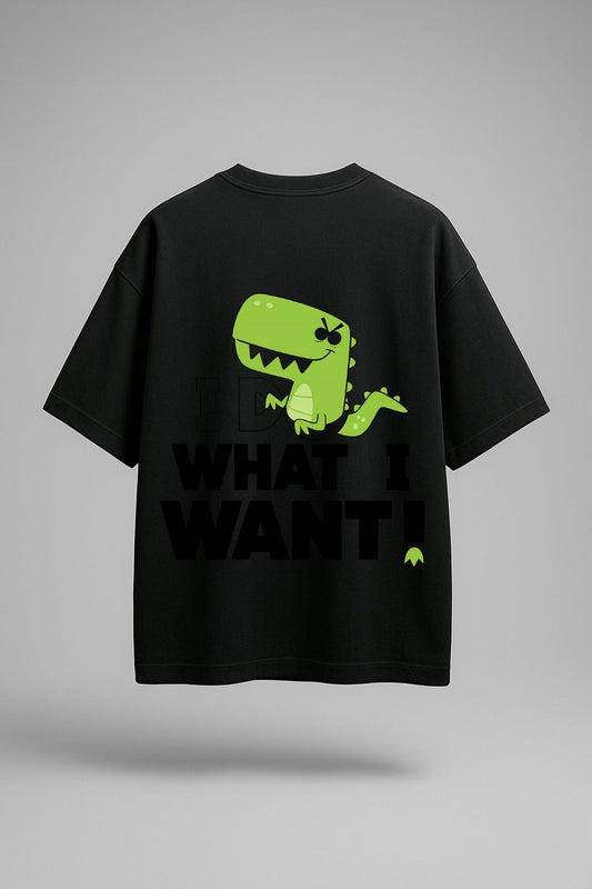 Grafftee "I Do What I Want" Dino Tee Oversized Fit