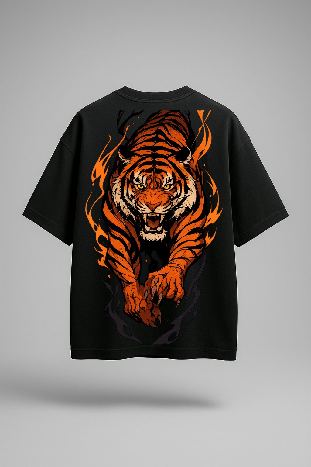 Grafftee "Blazing Tiger" Oversized Tee