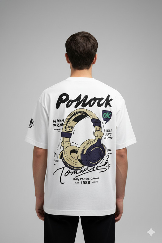Grafftee "Ponock Headphones" Oversized Tee Oversized Tee