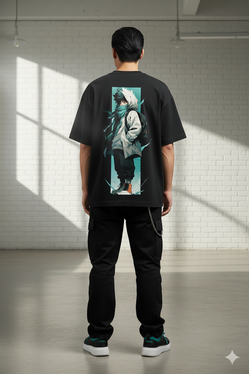 Urban Wanderer Anime Oversized Tee