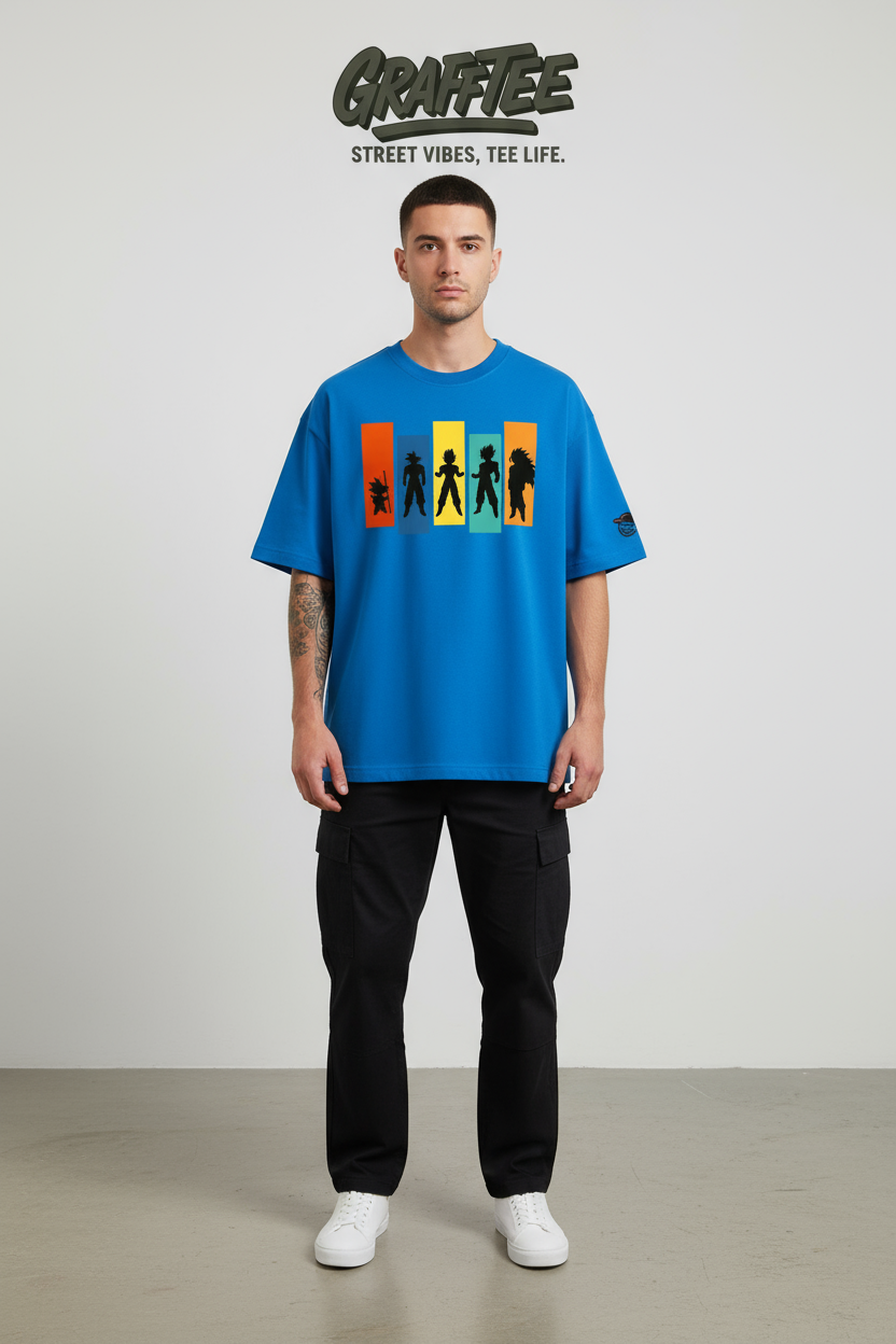 Grafftee "Saiyan Evolution" Oversized Tee